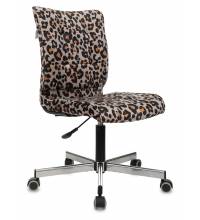 Кресло Бюрократ CH-330M леопардовый Italia LEO крестов. металл черный