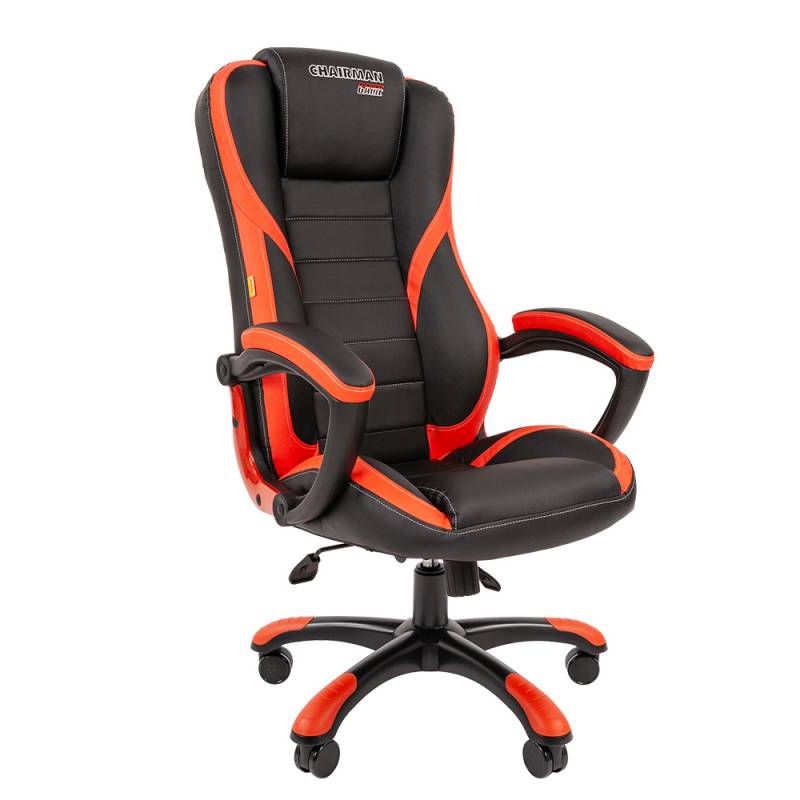 Игровое кресло Chairman game 22 Россия экопремиум черный/красный главное фото