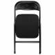 Стул складной  "Golf CF-007", чёрный каркас, чёрная ткань, 532892. Фото товара с разных ракурсов.