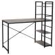 Стол на металлокаркасе BRABIX LOFT CD-005, 1200х520х1200 мм, 3 полки, цвет дуб антик, 641222. Фото товара с разных ракурсов.
