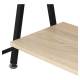 Стол на металлокаркасе BRABIX LOFT CD-004, 1200х535х1110 мм, 3 полки, цвет дуб натуральный, 641220. Фото товара с разных ракурсов.