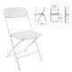 Стулья складные  "Golf CF-002", КОМПЛЕКТ 4шт., белый каркас, пластик белый, 533031. Фото товара с разных ракурсов.