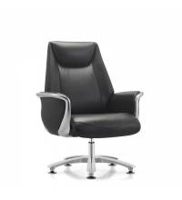 Кресло HAWASAN (ХАВАСАН) PREMIUM EX-801, до 200 кг, алюминий, экокожа, черное, 533235