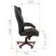Кресло руководителя Сhairman 408, мультиблок, кожа+PU, черное. Фото товара с разных ракурсов.