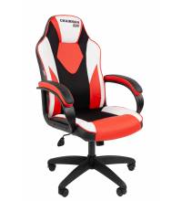 Офисное кресло Chairman Game 17 Россия экокожа черный/красный/белый