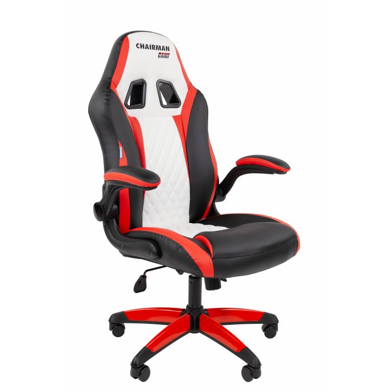 Офисное кресло Chairman Game 15 Россия экокожа черный/красный/белый главное фото